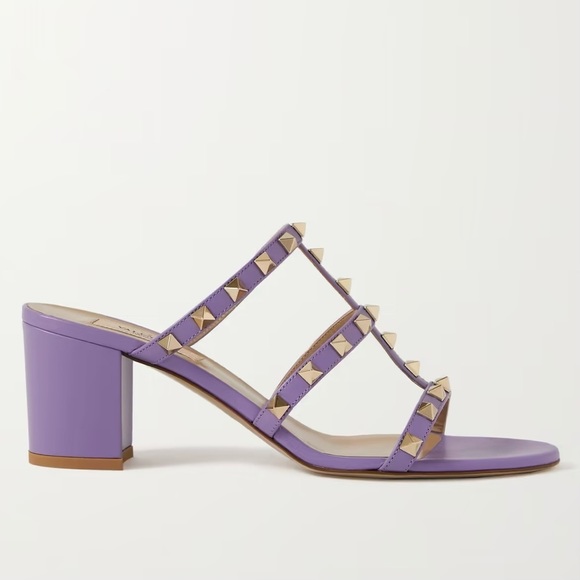 Valentino Garavani Shoes - New Size 39 Valentino Garavani Rockstud 60 Caged Leather Sandal Mules
